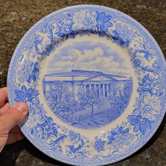 Vintage White Constitution Hall Philadelphia Plate